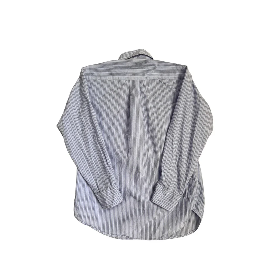 Ralph Lauren Kids Blue‎ White Striped Button Down Shirt Long Sleeve Size M 10-12